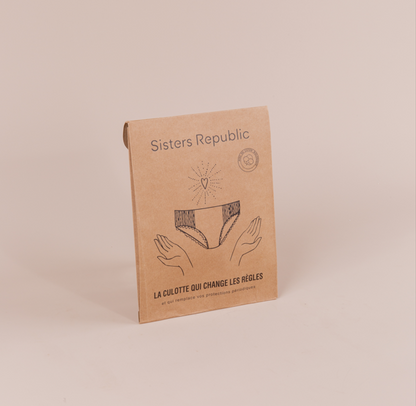Sisters Republic -- Boxer menstruel adulte ginger (absorption super) - Taille S