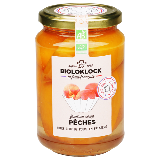 Pêches bio au sirop - 1